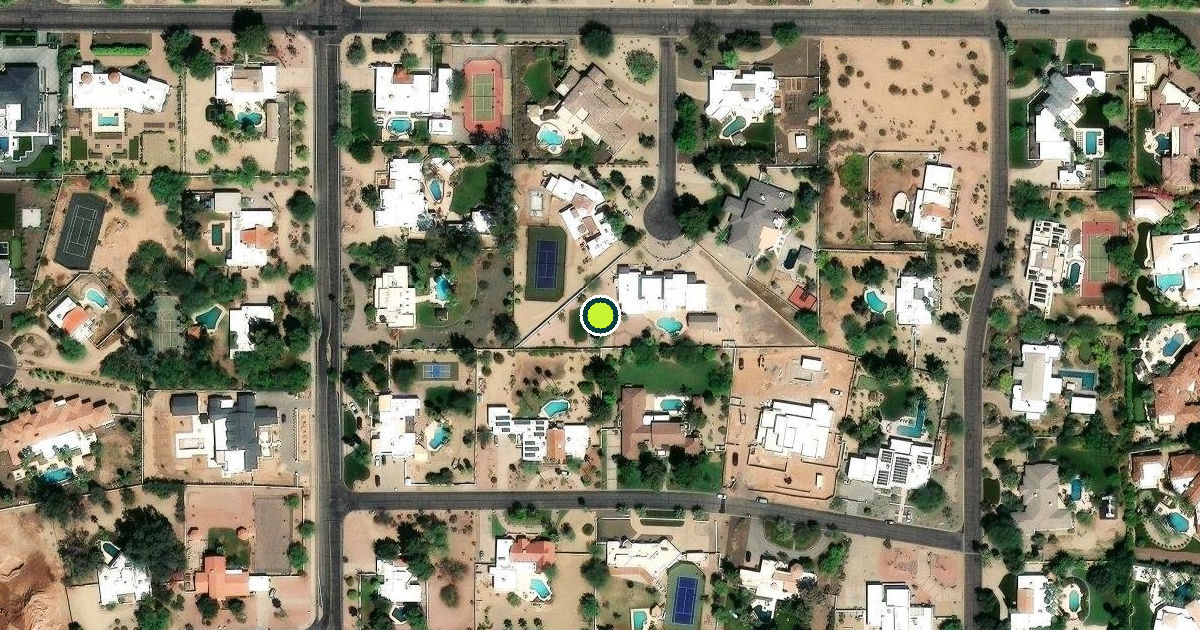 Satellite view of Paradise Valley Pickleball Courts