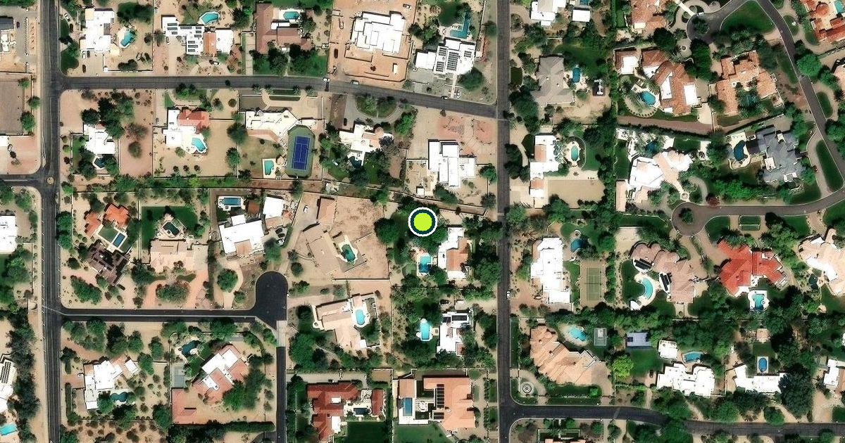 Satellite view of Paradise Valley Pickleball Courts