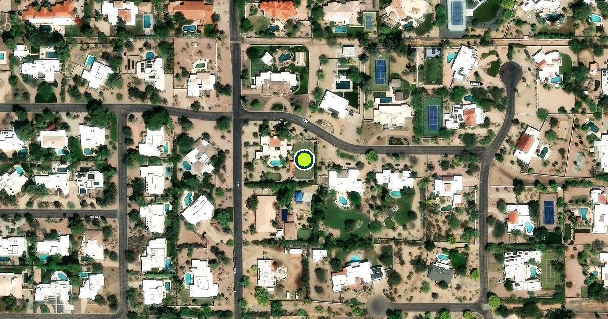 Satellite view of Paradise Valley Pickleball Courts