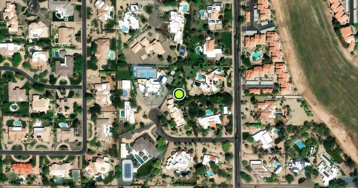 Satellite view of Paradise Valley Pickleball Courts