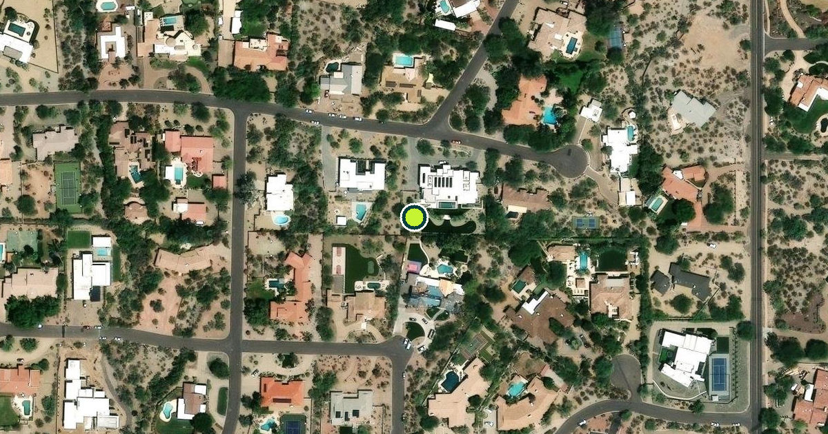 Satellite view of Paradise Valley Pickleball Courts