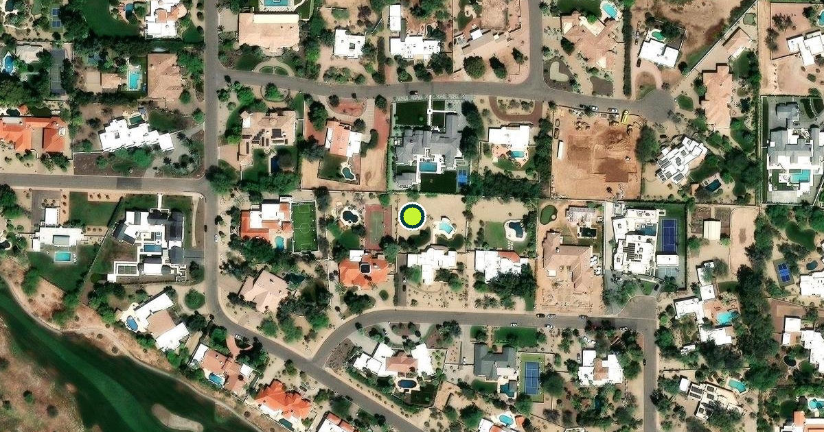 Satellite view of Paradise Valley Pickleball Courts