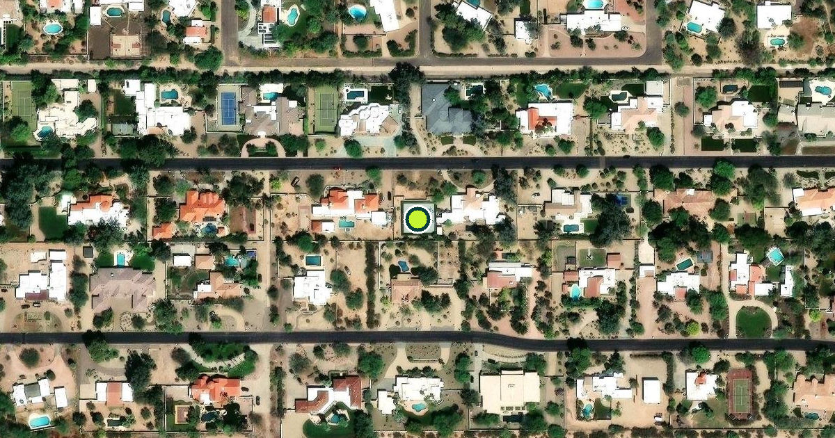 Satellite view of Paradise Valley Pickleball Courts