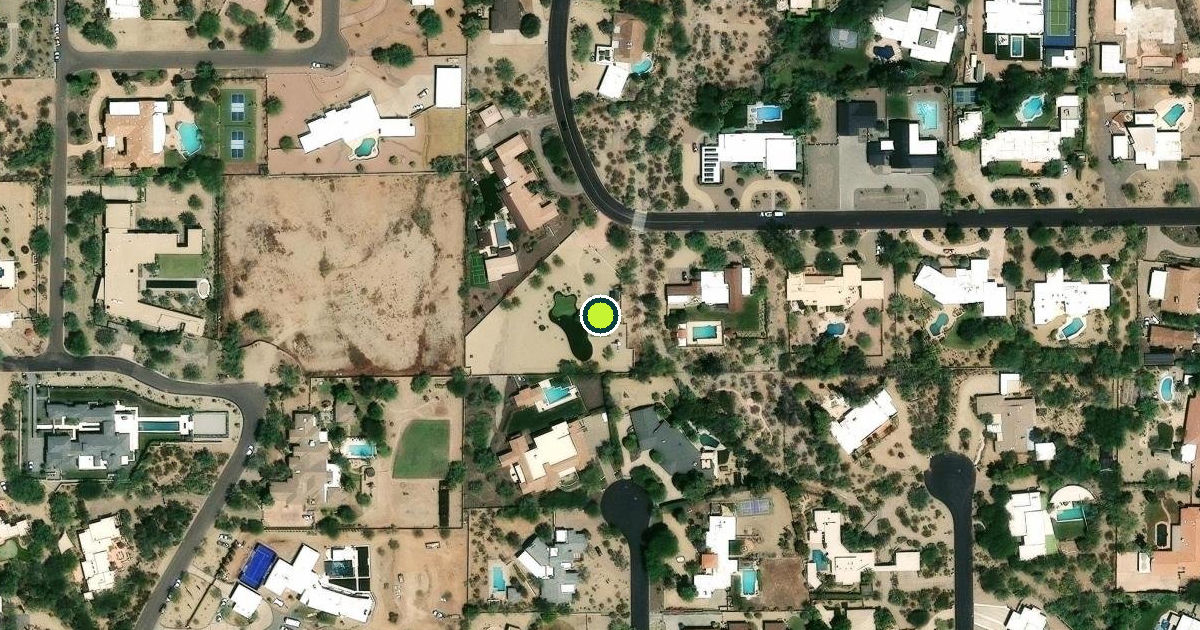 Satellite view of Paradise Valley Pickleball Courts