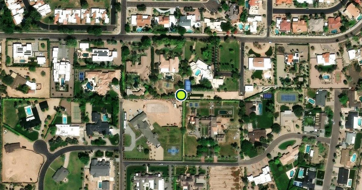 Satellite view of Paradise Valley Pickleball Courts