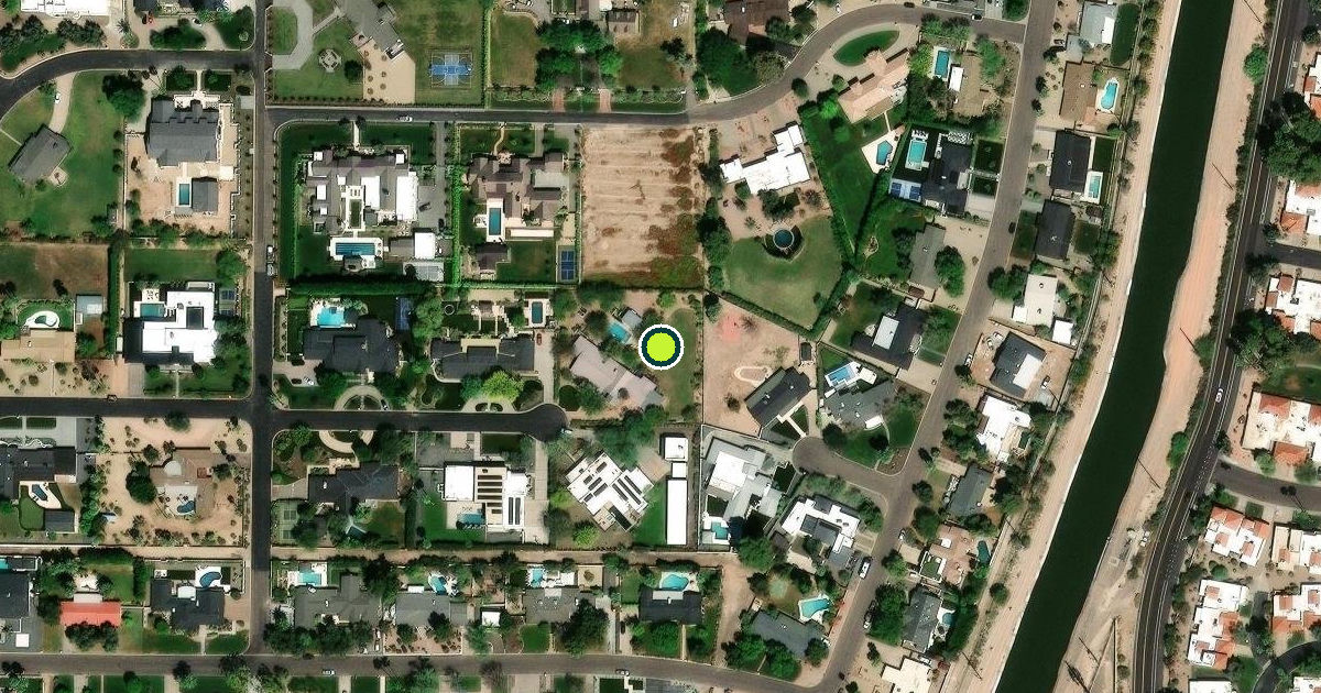 Satellite view of Paradise Valley Pickleball Courts