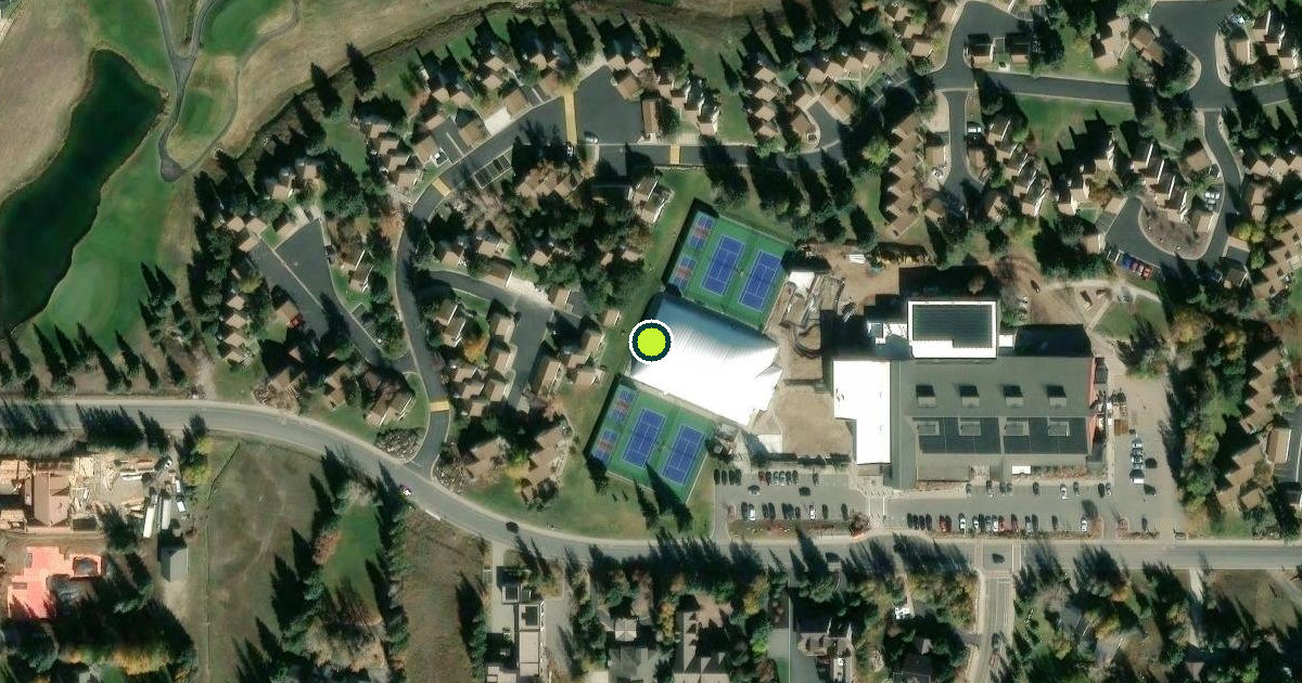 Satellite view of Park City Pickleball Courts