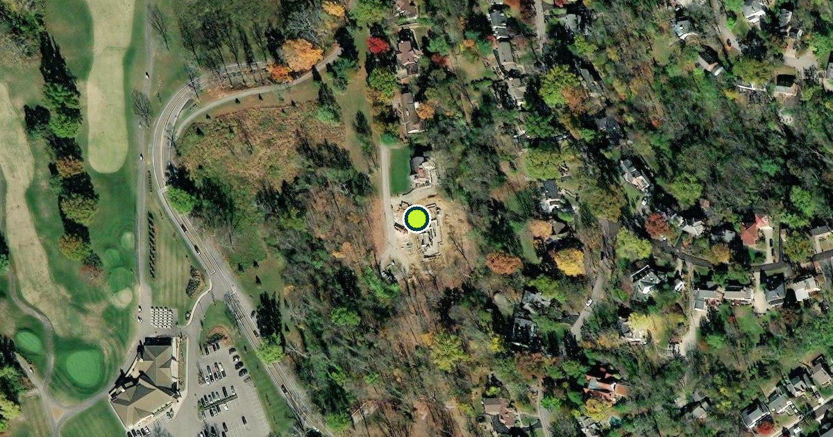Satellite view of Park Hills Pickleball Courts