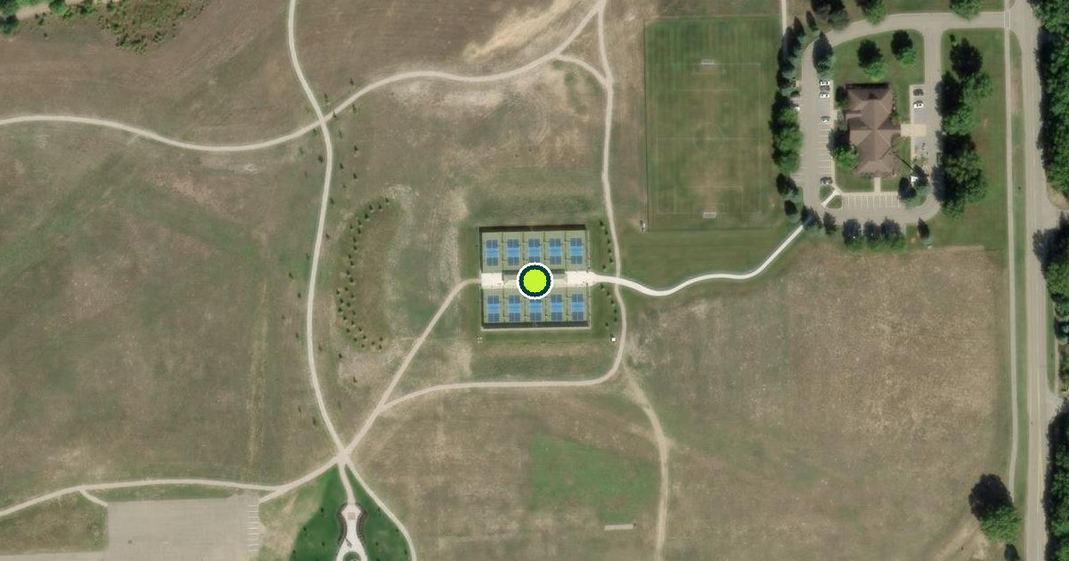 Satellite view of Park Township Pickleball Courts