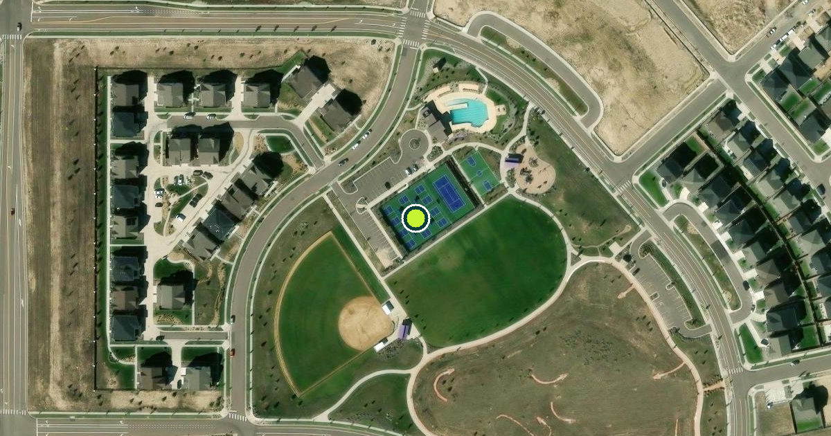 Satellite view of Parker Pickleball Courts