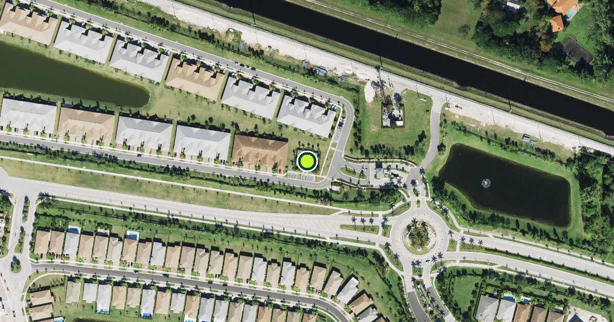 Satellite view of Parkland Pickleball Courts