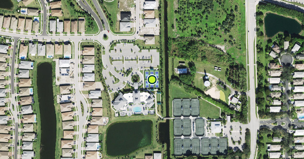Satellite view of Parkland Pickleball Courts