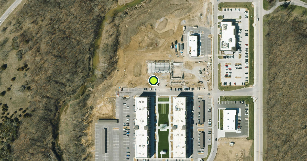 Satellite view of Parkville Pickleball Courts