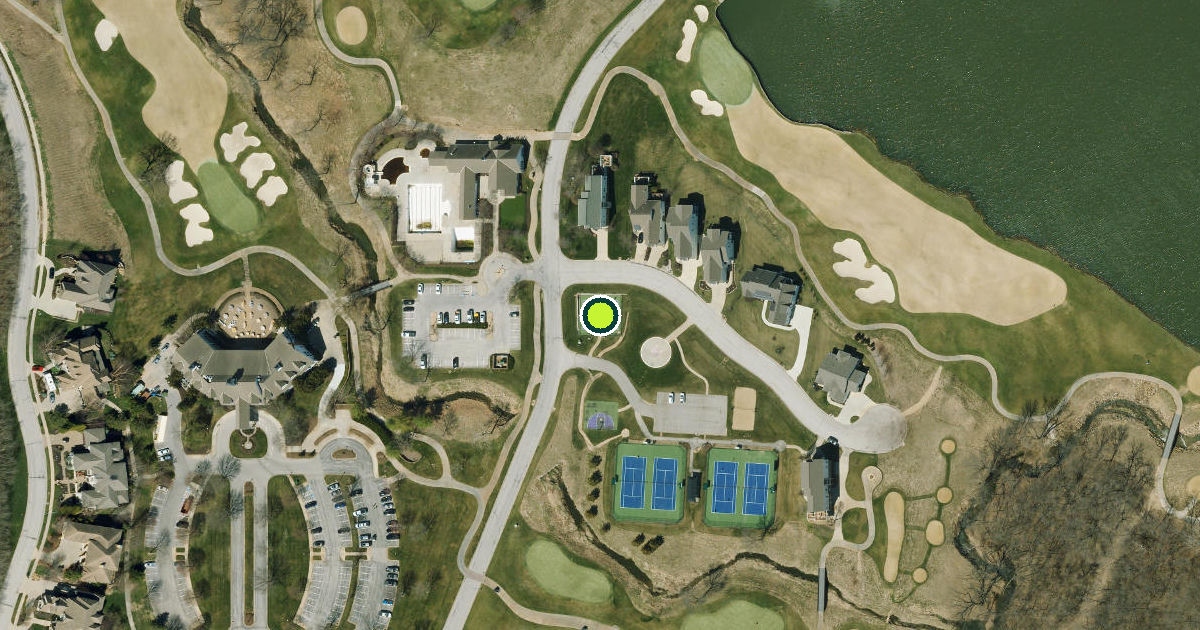 Satellite view of Parkville Pickleball Courts