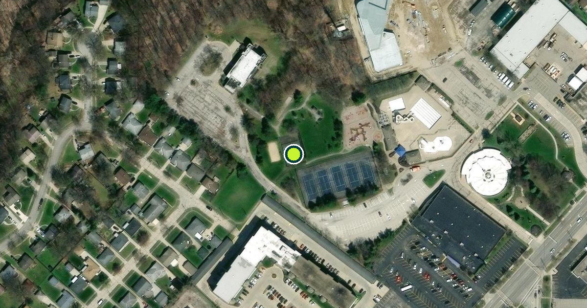 Satellite view of Parma Heights Pickleball Courts