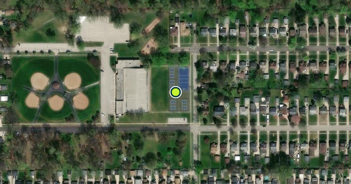 Satellite view of Parma Pickleball Courts