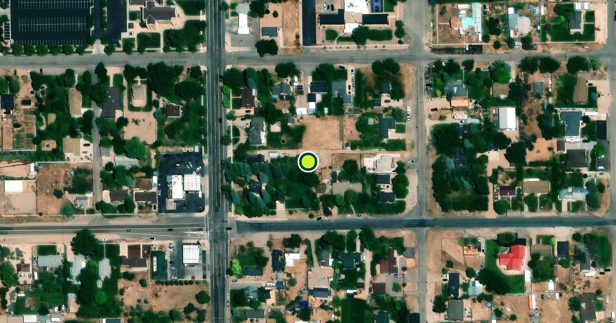 Satellite view of Parowan Pickleball Courts