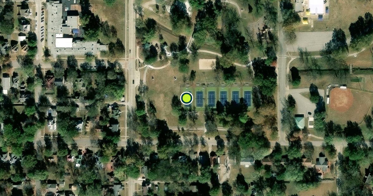 Satellite view of Parsons Pickleball Courts