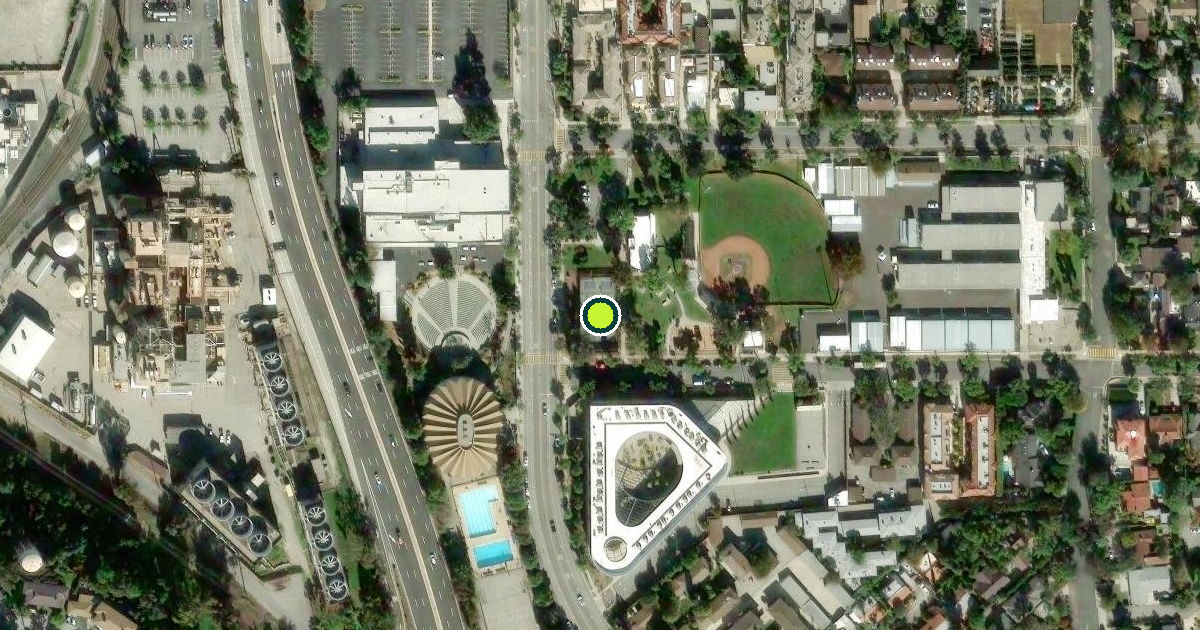 Satellite view of Pasadena Pickleball Courts