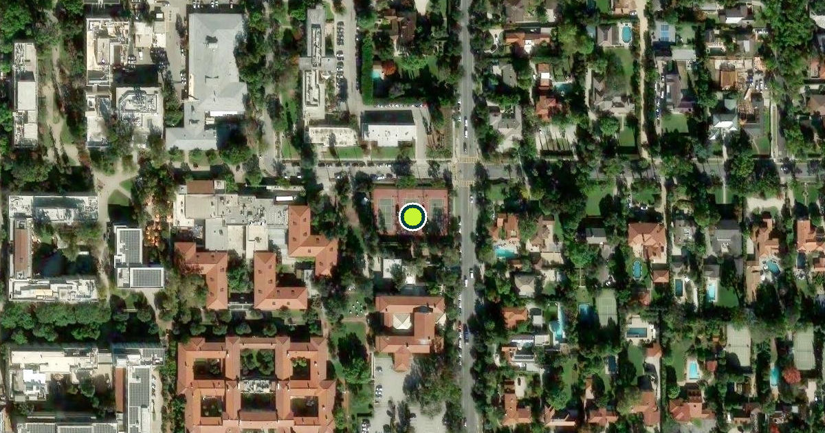 Satellite view of Pasadena Pickleball Courts
