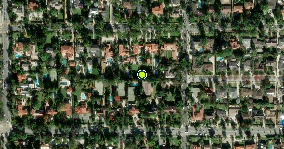 Satellite view of Pasadena Pickleball Courts