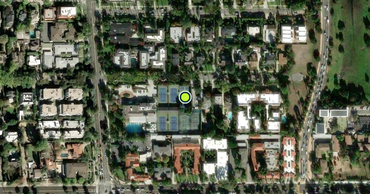 Satellite view of Pasadena Pickleball Courts