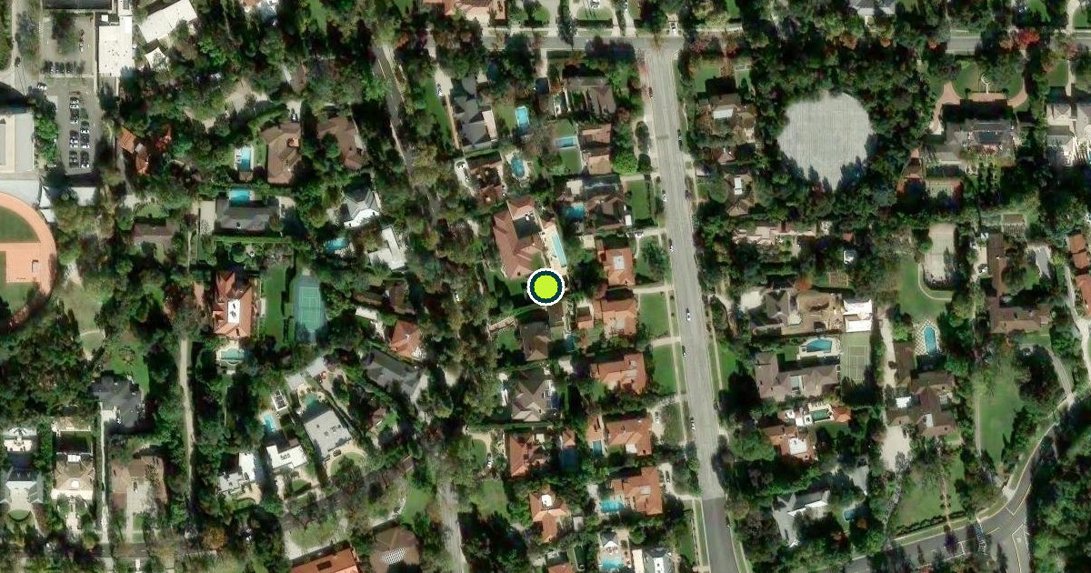 Satellite view of Pasadena Pickleball Courts