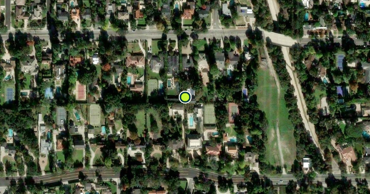 Satellite view of Pasadena Pickleball Courts