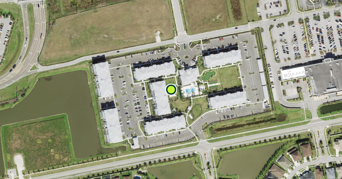 Satellite view of Pasco County Pickleball Courts