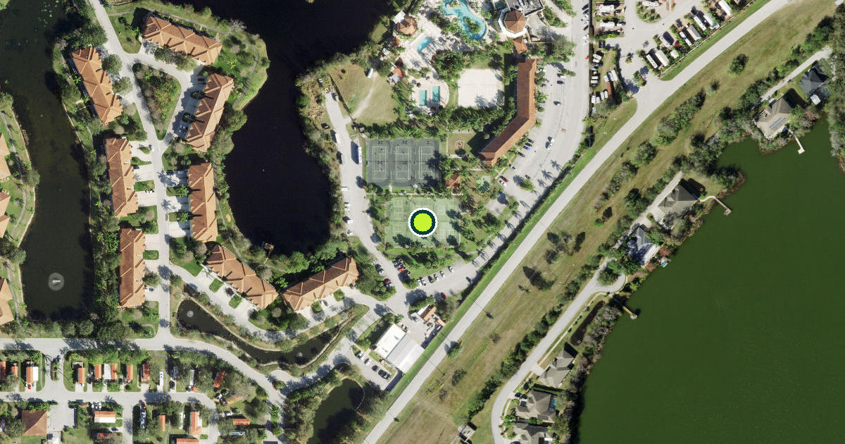 Satellite view of Pasco County Pickleball Courts