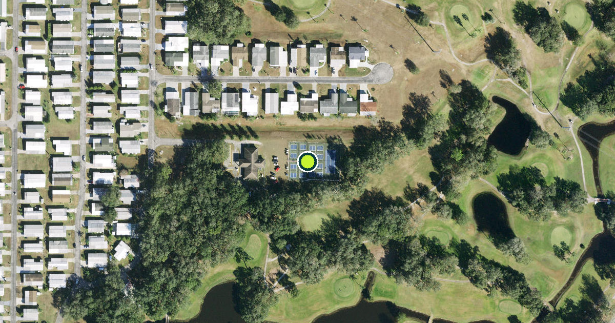 Satellite view of Pasco County Pickleball Courts