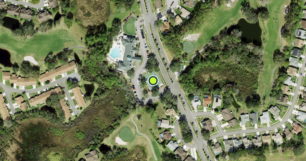 Satellite view of Pasco County Pickleball Courts