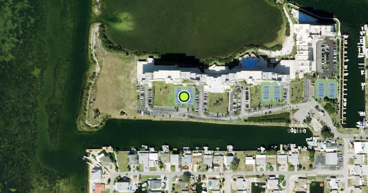Satellite view of Pasco County Pickleball Courts