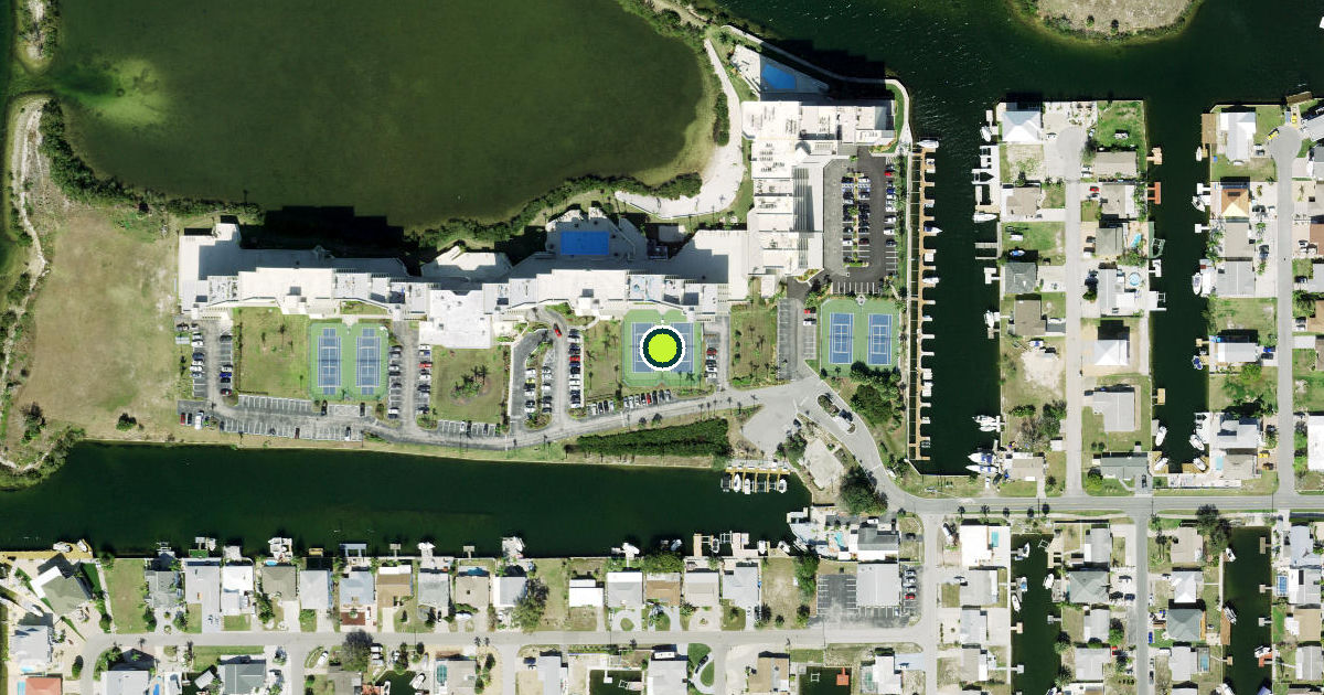 Satellite view of Pasco County Pickleball Courts
