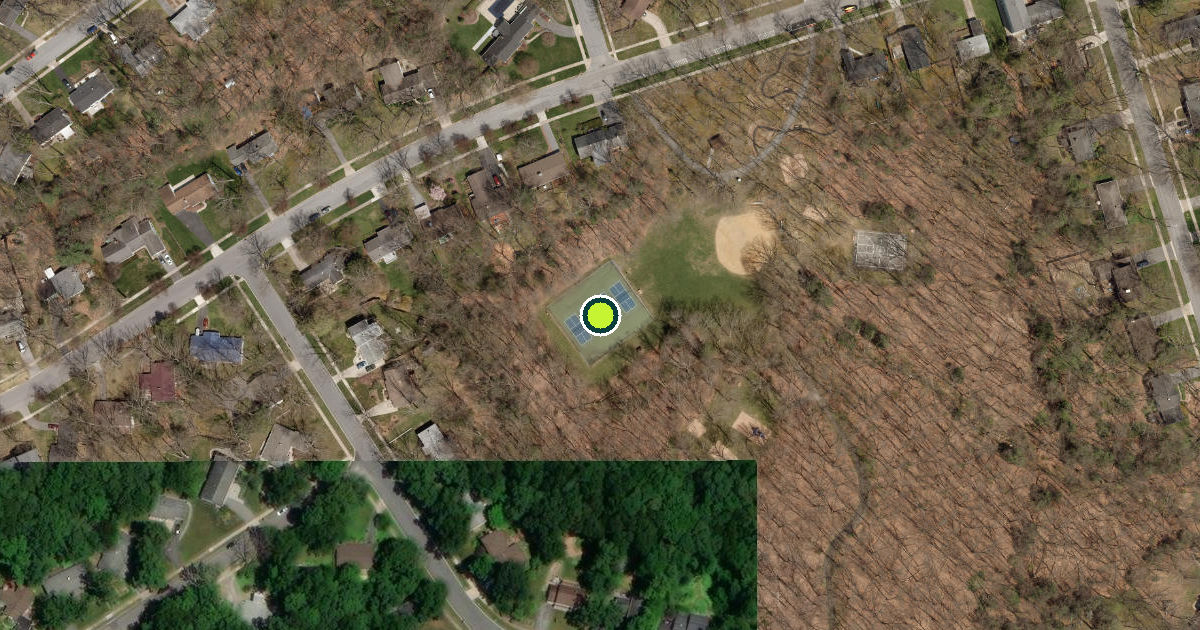 Satellite view of Patton Township Pickleball Courts