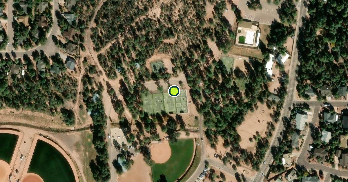 Satellite view of Payson Pickleball Courts