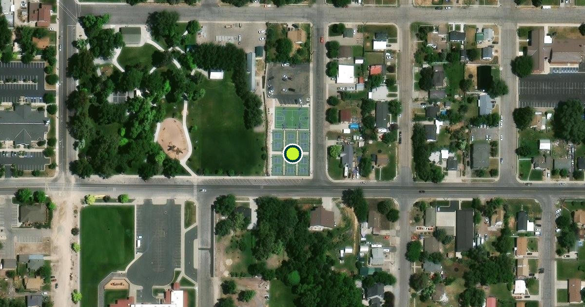 Satellite view of Payson Pickleball Courts