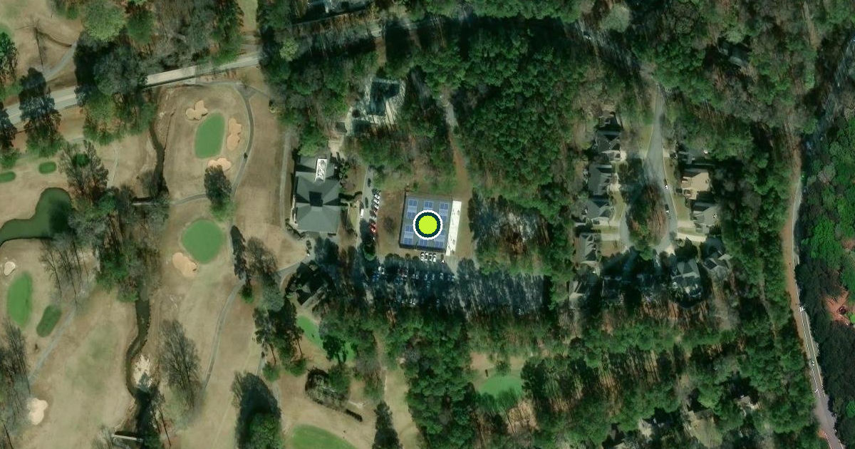 Satellite view of Peachtree City Pickleball Courts