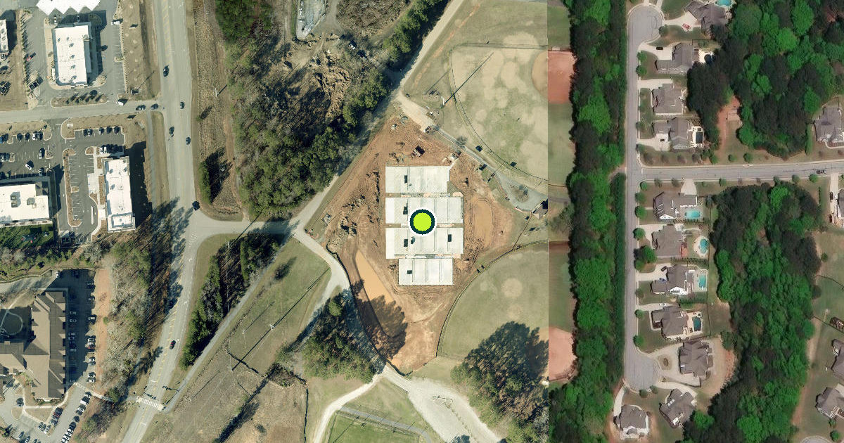 Satellite view of Peachtree City Pickleball Courts