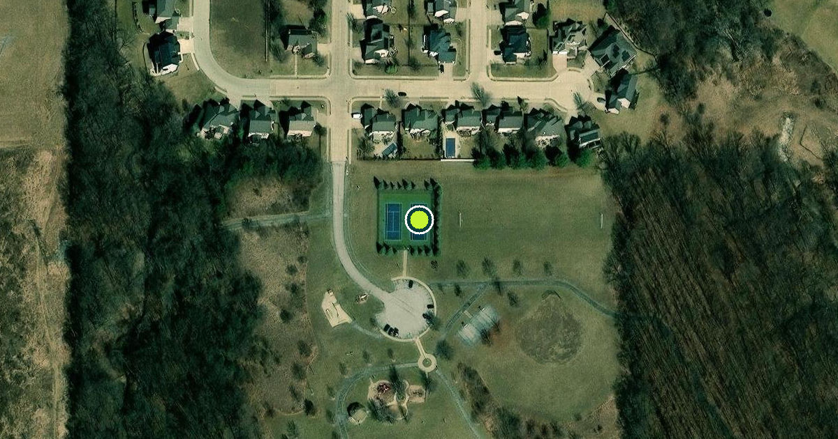 Satellite view of Peoria County Pickleball Courts