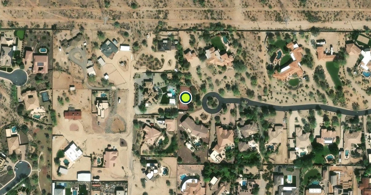 Satellite view of Peoria Pickleball Courts