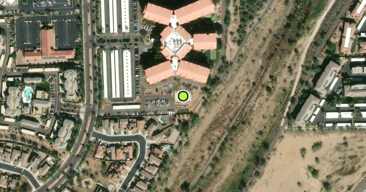 Satellite view of Peoria Pickleball Courts