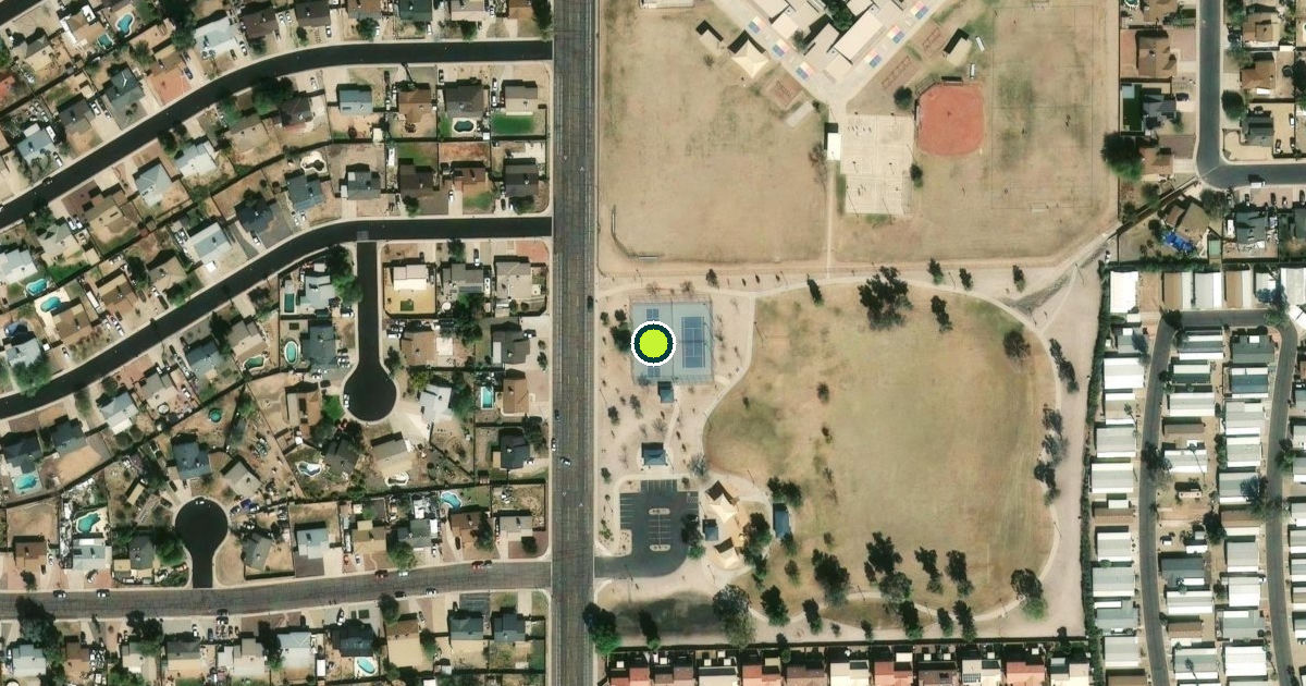Satellite view of Peoria Pickleball Courts
