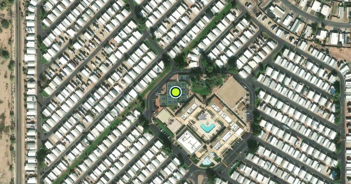 Satellite view of Peoria Pickleball Courts