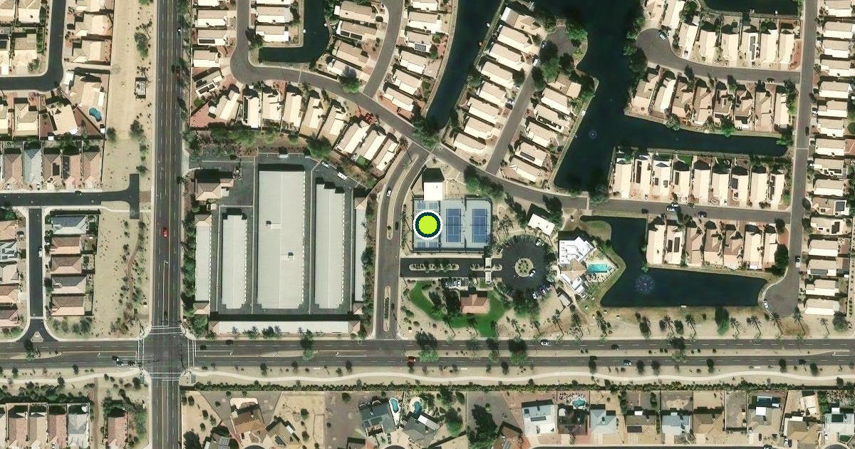 Satellite view of Peoria Pickleball Courts