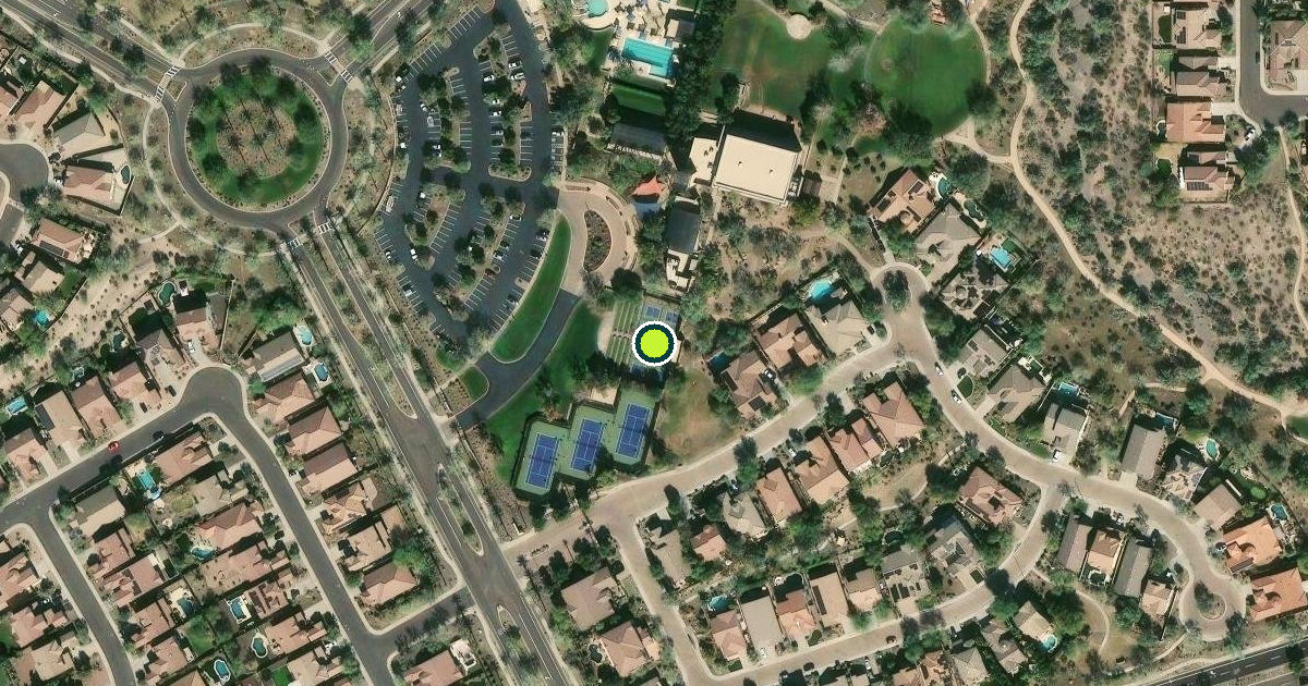 Satellite view of Peoria Pickleball Courts