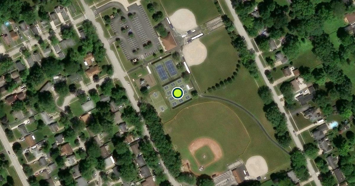 Satellite view of Perrysburg Pickleball Courts