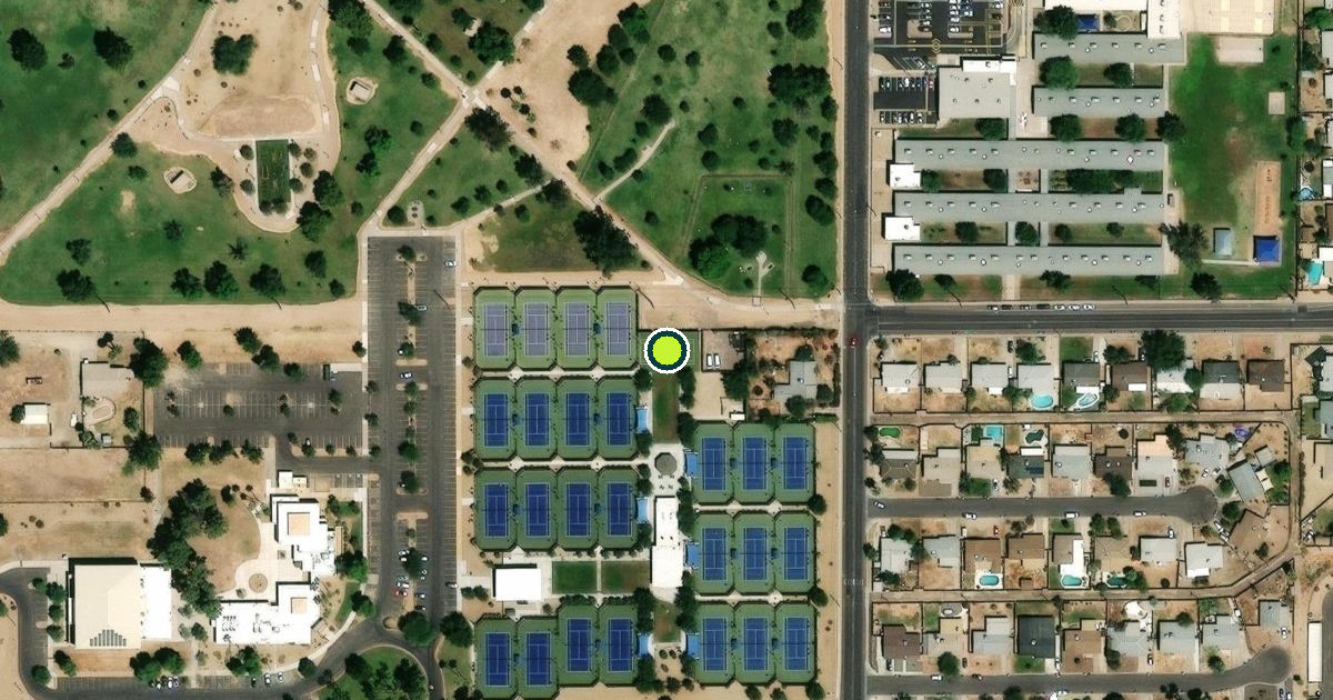 Satellite view of Phoenix Pickleball Courts
