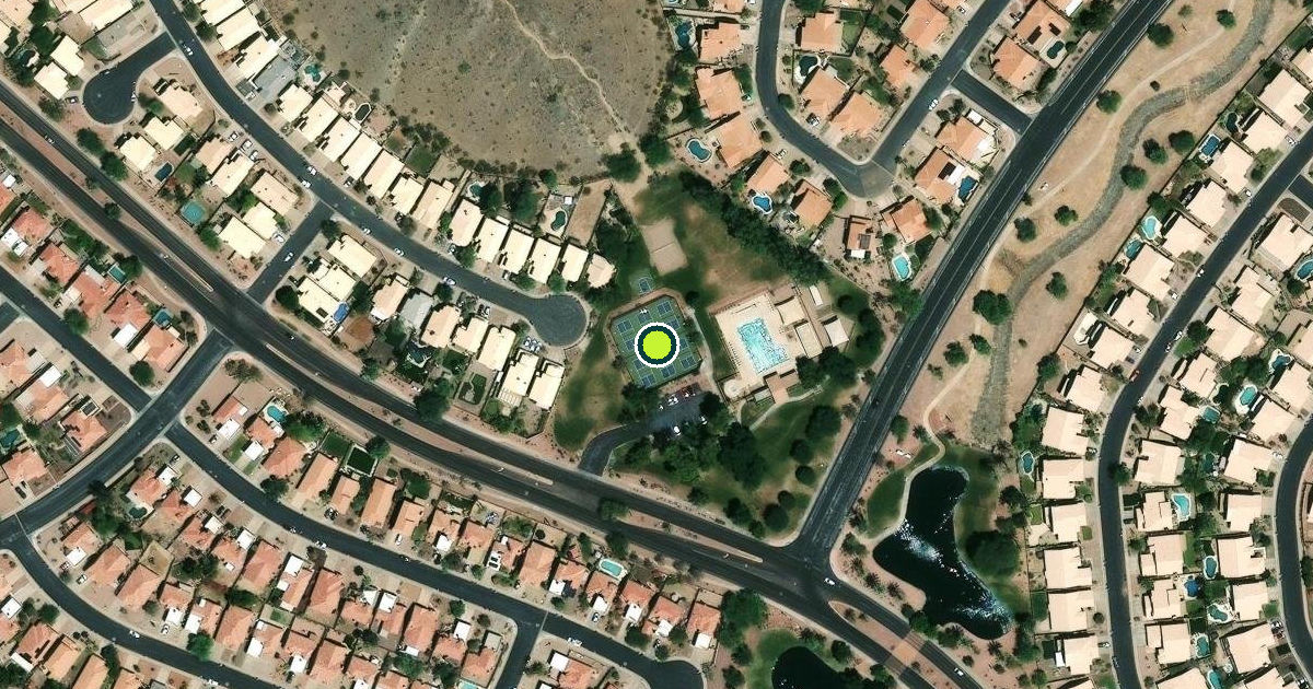 Satellite view of Phoenix Pickleball Courts