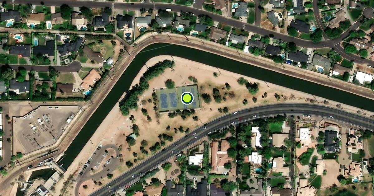 Satellite view of Phoenix Pickleball Courts